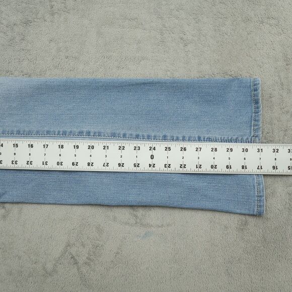 D. Jeans Women's Size 14 Blue High-Rise Straight Denim 31" Inseam Stretch - Picture 5 of 16